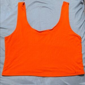 Sincerely Jules Orange Crop Tank Top